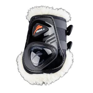 elegndrlnas-protege-boulets-pour-cheval-avec-fourrure-equick-eshock-legend-fluffy-black
