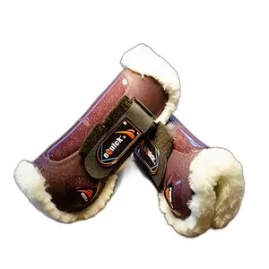 Ochraniacze na przednie nogi konia eQuick eLight glitter fluffy image-3