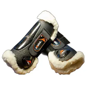 Ochraniacze na przednie nogi konia eQuick eLight glitter fluffy image-2