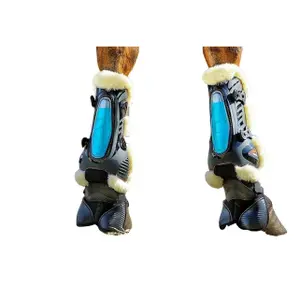 Front tendon boots for horses eQuick eShock overreach fluffy