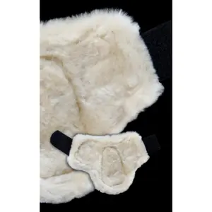 Klauenschutz für Hinterpferd mit Fell eQuick eShock Velcro image-3