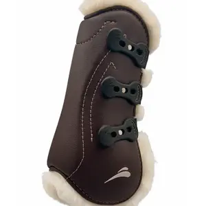 Open front boots for horses with fur eQuick Glam Fluffy image-2