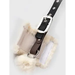 Accessoar för betsel med säkerhetsstängning i läder Equiline image-1