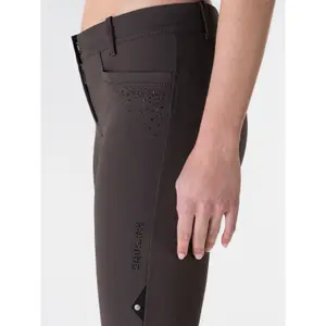 Pantalón de equitación mid grip mujer Equiline Eqash Strass image-2