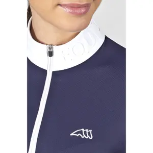Women's long sleeve competition polo shirt Equiline Casec image-1