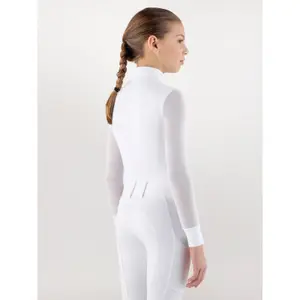 Long-sleeved competition polo for girls Equiline Cozio image-1