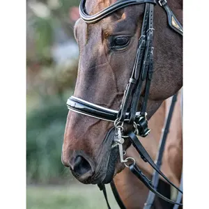 Muserolle Schwedische Pferd veredelt weich mit Futter Equiline image-1