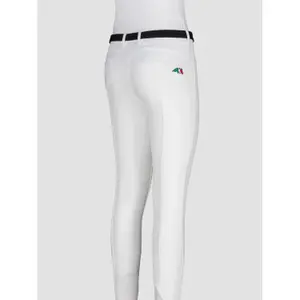 Calças de equitação de menina Equiline Full Grip image-1