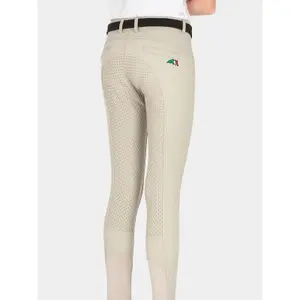 Calças de equitação de menina Equiline Full Grip image-1