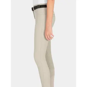 Calças de equitação de menina Equiline Full Grip image-2