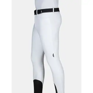 Pantalon équitation de concours avec grip aux genoux Equiline Grantk image-2