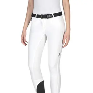 Calças de equitação para mulheres Equiline Full Grip Cedar image-0