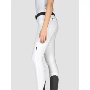 Calças de equitação para mulheres Equiline Full Grip Cedar image-2