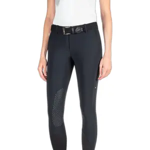 Pantalon équitation avec grip aux genoux femme Equiline Brendak image-0
