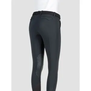Pantalon équitation avec grip aux genoux femme Equiline Brendak image-1