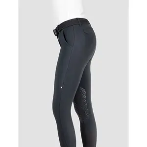 Pantalon équitation avec grip aux genoux femme Equiline Brendak image-2