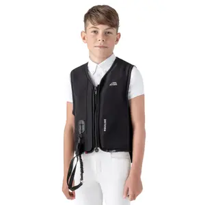 Gilet airbag équitation sans protection dorsale enfant Equiline Eclair image-1