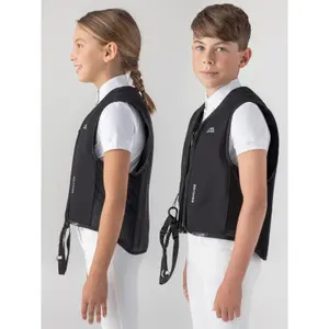Gilet airbag équitation sans protection dorsale enfant Equiline Eclair image-5