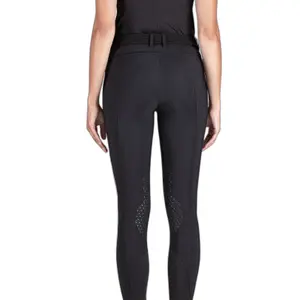 Pantalon équitation femme avec grip aux genoux Equiline Gingerk image-1