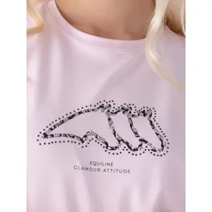 T-shirt med rund hals til kvinder Equiline Giulig image-3