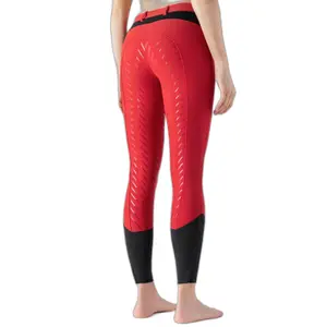 Pantalón de equitación con agarre total para mujer Equiline Cepif image-1