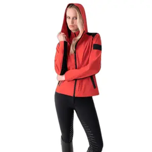 Veste imperméable équitation à capuche femme Equiline Coret image-1