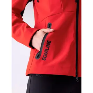 Veste imperméable équitation à capuche femme Equiline Coret image-5