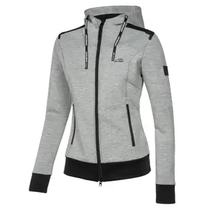 Hoodie Reit-Sweatshirt mit vollem Reißverschluss für Damen Equiline Cerriec image-0