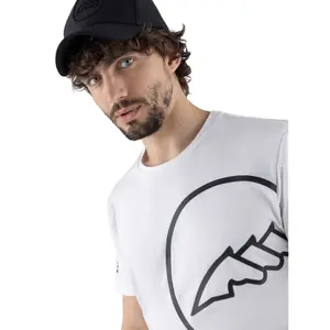 T-shirt med tryckt logotyp Equiline Caster image-1