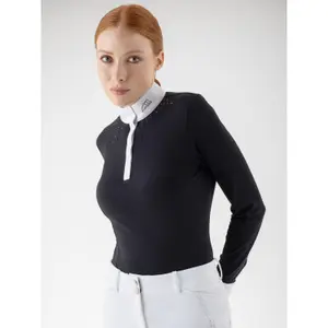 Women's long sleeve competition polo shirt Equiline Gavag