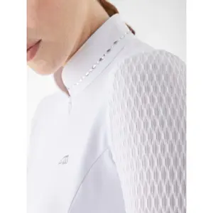 Women's long sleeve competition polo shirt Equiline Golig image-2