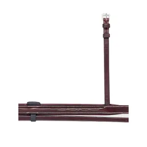 Horse cheek pieces with removable rubber insert Equiline image-1