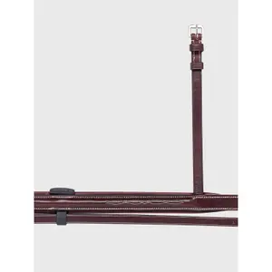 Horse cheek pieces with removable rubber insert Equiline image-1