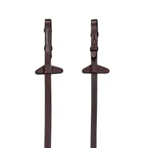 Rênes pour cheval tissu avec bouchon Equiline image-0