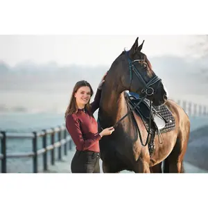 Damespolo 1/2 rits Equipage Jemma image-1