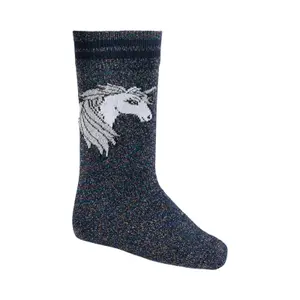 Calze da equitazione con paillettes per bambini Equipage Lia image-0