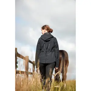 Women's waterproof riding jacket with hood Equipage Marlow image-6