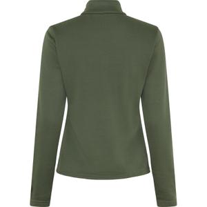 T-shirt equitazione a maniche lunghe con zip a metà da donna Equipage Scarlet image-1