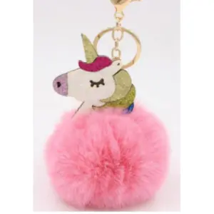 Llavero Equipage Unicorn W/Fur image-1