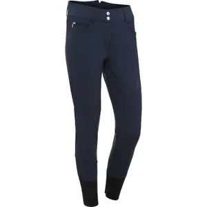 Pantaloni da equitazione a vita alta da donna con grip totale Equipage Andalouse image-0