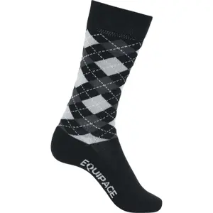 Children's riding socks Equipage Lax argyle image-0