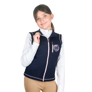 Girl Sleeveless Full Zip Riding Jacket Equistar