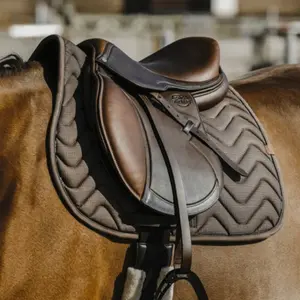 Tapis de selle pour cheval Equithème Tweedytan image-0