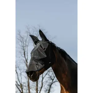 Zipper fly mask for horses Equithème image-0