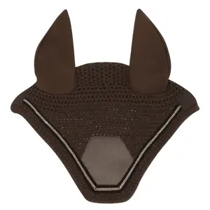 Bonnet anti-mouches pour cheval Equithème Domino image-0