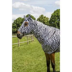 Bonnet pour cheval anti-eczéma Equithème image-0