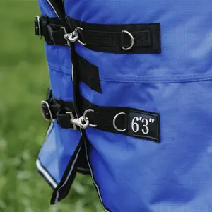 Couverture d'extérieur pour cheval Equithème Tyrex Aisance 1200D 300g High Neck image-3