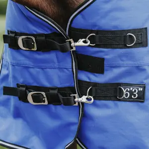 Couverture d'extérieur pour cheval Equithème Tyrex Aisance 1200D 300g High Neck image-4