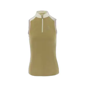 Camisa feminina sem mangas para montar Polo Equithème image-0