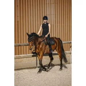 Women's sleeveless riding Polo shirt Equithème Margot image-5